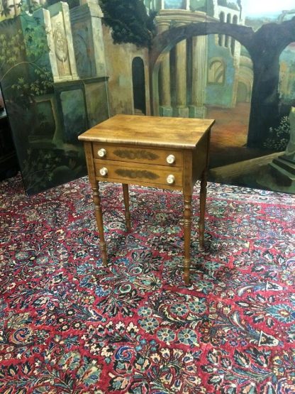 Vintage Hitchcock Stand, Hitchcock End Table, Two Drawer End Table Hitchcock Furniture - Image 3