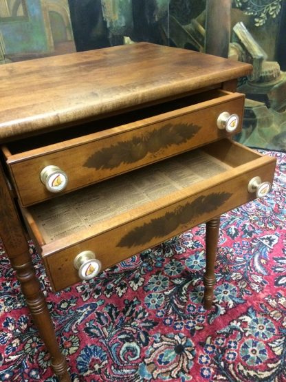 Vintage Hitchcock Stand, Hitchcock End Table, Two Drawer End Table Hitchcock Furniture - Image 6