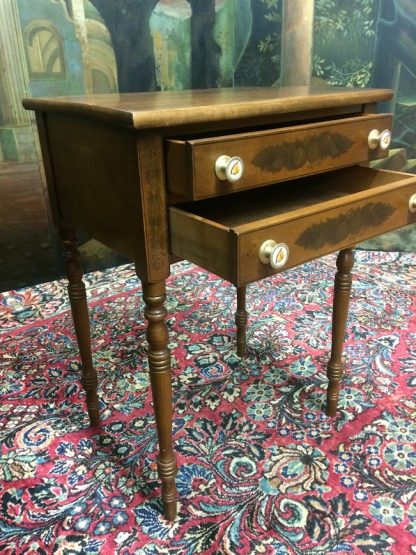 Vintage Hitchcock Stand, Hitchcock End Table, Two Drawer End Table Hitchcock Furniture - Image 8