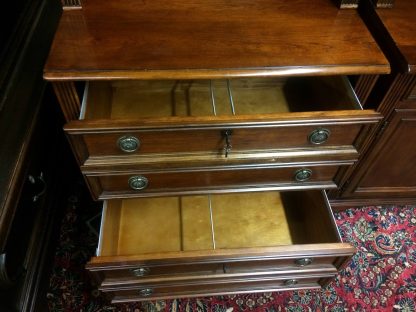Vintage Three Section Bookcase, Hooker Bookcase Cabinet, Large Bookcase Wall Unit - Image 5