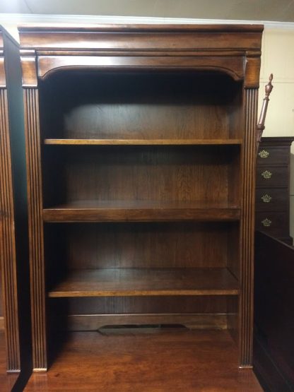 Vintage Three Section Bookcase, Hooker Bookcase Cabinet, Large Bookcase Wall Unit - Image 7