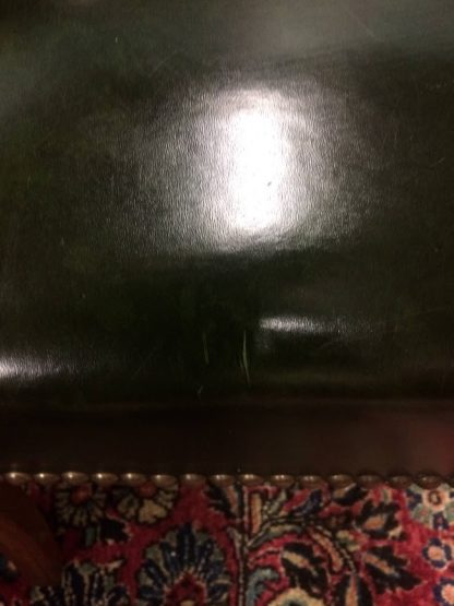 Vintage Leather Chair, Green Leather Office Chair - Image 5