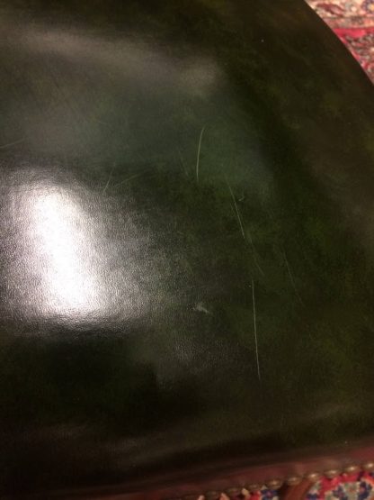 Vintage Leather Chair, Green Leather Office Chair - Image 6