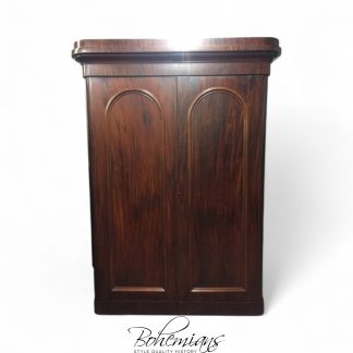 Antique Mahogany Wardrobe, Double Door Wardrobe, Large Antique Armoire
