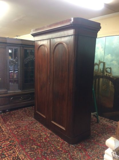 Antique Mahogany Wardrobe, Double Door Wardrobe, Large Antique Armoire