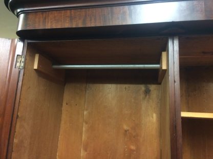 Antique Mahogany Wardrobe, Double Door Wardrobe, Large Antique Armoire - Image 11