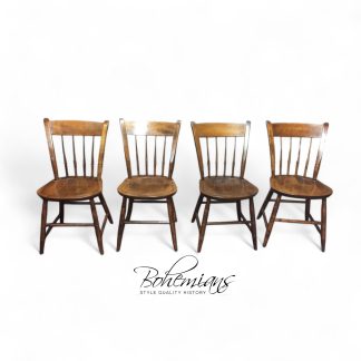 Vintage Dining Chairs, Nichols and Stone Chairs, Set of Four