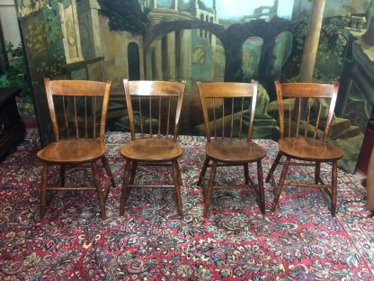Vintage Dining Chairs, Nichols and Stone Chairs, Set of Four