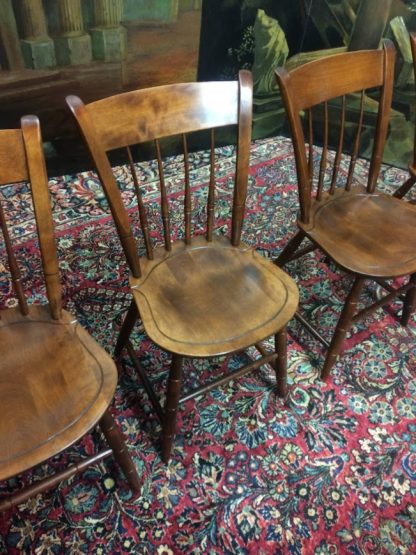 Vintage Dining Chairs, Nichols and Stone Chairs, Set of Four - Image 9