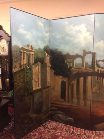 Vintage Maitland Smith Decorative Screen, Large Room Divider, Antique Screen - Image 4