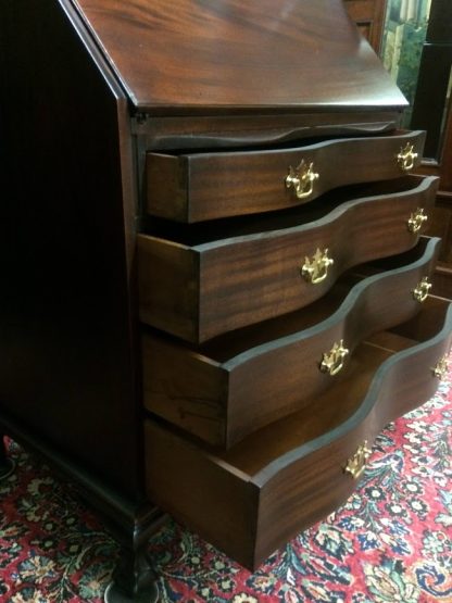 Vintage Secretary Desk, Mahogany Secretary Desk, Colonial Furniture - Image 8