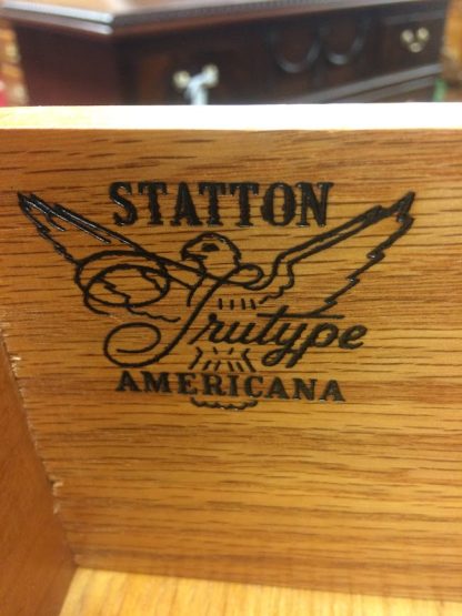 Vintage Statton Dresser, Cherry 14 Drawer Dresser, Long Dresser, Statton Trutype Dresser - Image 10
