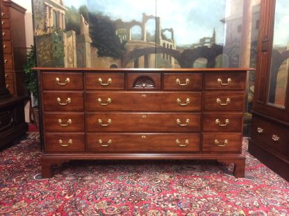 Vintage Statton Dresser, Cherry 14 Drawer Dresser, Long Dresser, Statton Trutype Dresser - Image 2