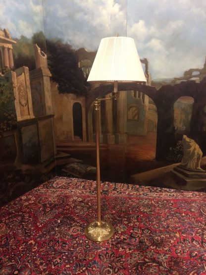 Vintage Floor Lamp, Stiffel Floor Lamp, Swing Arm Lamp with Three Way Light