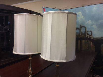 Pair of Brass and Marble Table Lamps, Vintage Table Lamps - Image 5
