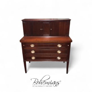 Vintage Tambour Desk, Federal Style Desk, Mahogany Desk Vintage