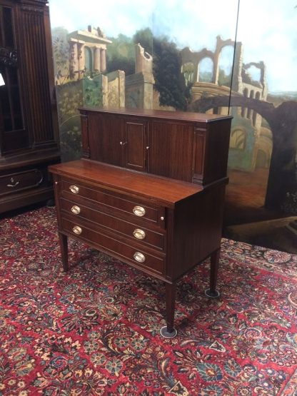 Vintage Tambour Desk, Federal Style Desk, Mahogany Desk Vintage - Image 2