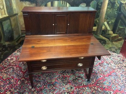 Vintage Tambour Desk, Federal Style Desk, Mahogany Desk Vintage - Image 7