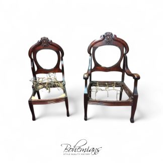 Victorian Parlor Chairs, Antique Chair Frames, 1800s Chairs to Reupholster