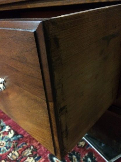 Antique English Wardrobe, Antique Armoire with Mirrors, Walnut Wardrobe - Image 12