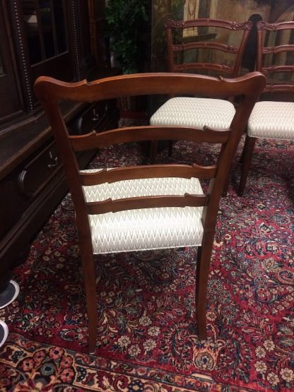 Vintage Dining Chairs, Mahogany Dining Chairs, Set of Eight Chairs - Image 3