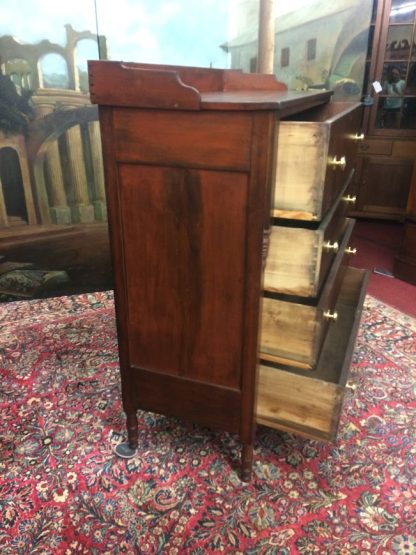 Antique Chest of Drawers, Empire Chest of Drawers, Solid Cherry Wood Dresser - Image 6