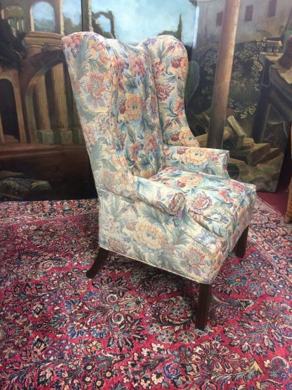 Antique English Style Wing Chair, Fireside Chair - Image 3
