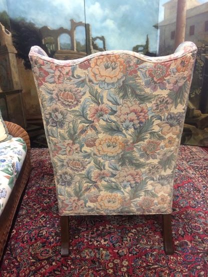 Antique English Style Wing Chair, Fireside Chair - Image 4