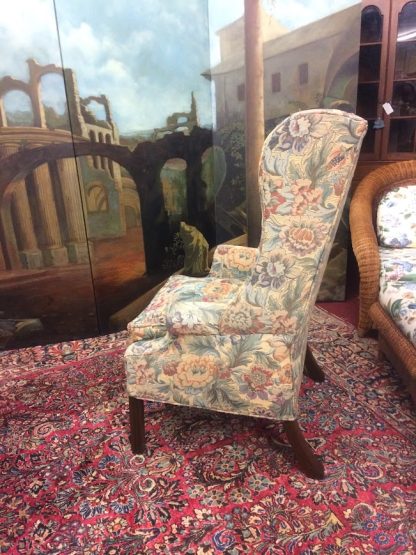 Antique English Style Wing Chair, Fireside Chair - Image 5