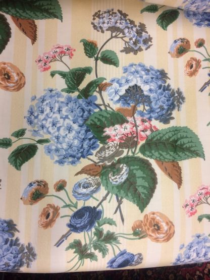 Vintage Wicker Loveseat, Loveseat with Chintz Cushions - Image 2