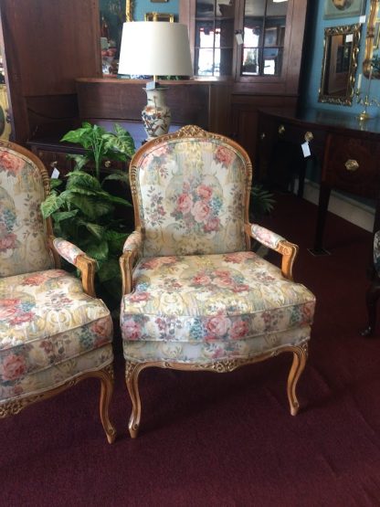 Vintage French Style Chairs, Louis XV Style Chairs - Image 2