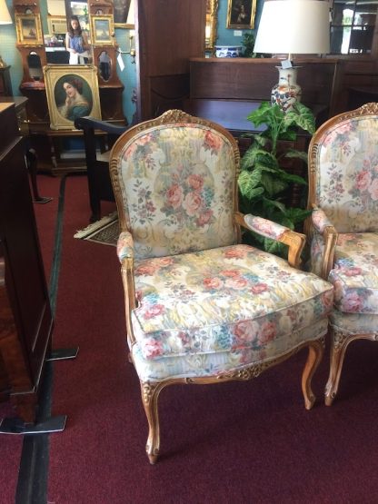 Vintage French Style Chairs, Louis XV Style Chairs - Image 3