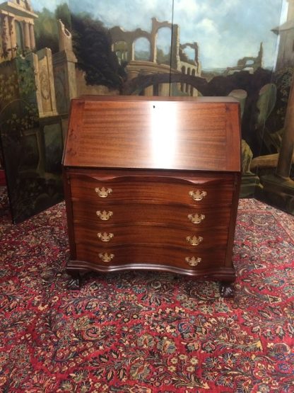 Vintage Maddox Secretary Desk, Slant Front Desk, Mahogany Desk - Image 3