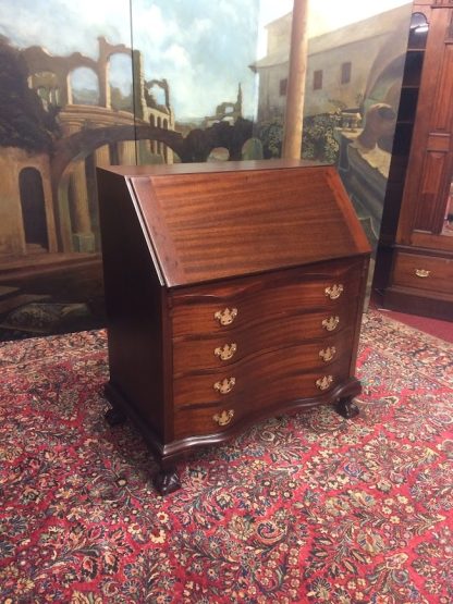 Vintage Maddox Secretary Desk, Slant Front Desk, Mahogany Desk - Image 4