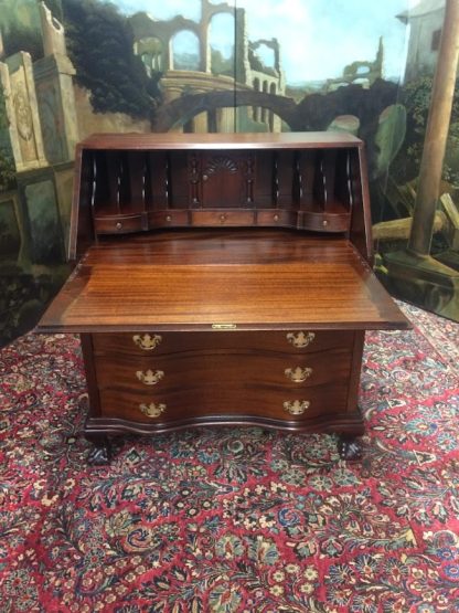 Vintage Maddox Secretary Desk, Slant Front Desk, Mahogany Desk - Image 8