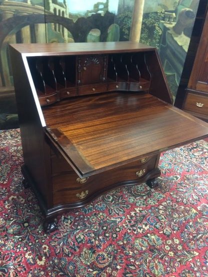 Vintage Maddox Secretary Desk, Slant Front Desk, Mahogany Desk - Image 9