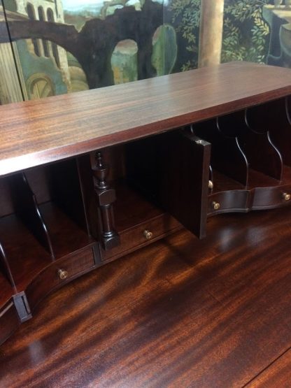 Vintage Maddox Secretary Desk, Slant Front Desk, Mahogany Desk - Image 10