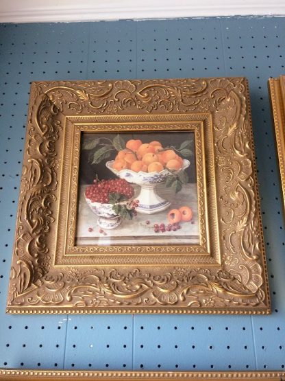 Vintage Fruit Prints, Framed Prints for Kitchen, Traditional Prints Gold Frames, Set of Four - Image 5