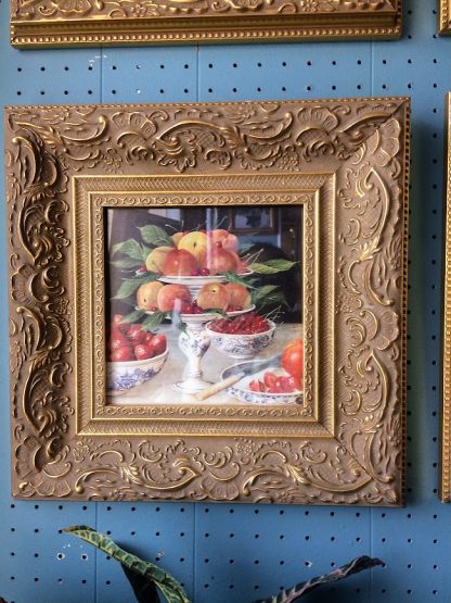 Vintage Fruit Prints, Framed Prints for Kitchen, Traditional Prints Gold Frames, Set of Four - Image 6