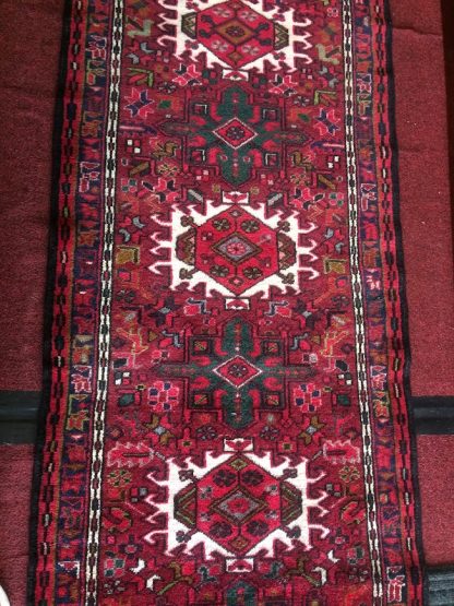 Vintage Persian Runner, Heriz Style Runner Rug, 12 ft Runner - Image 3