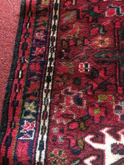 Vintage Persian Runner, Heriz Style Runner Rug, 12 ft Runner - Image 7