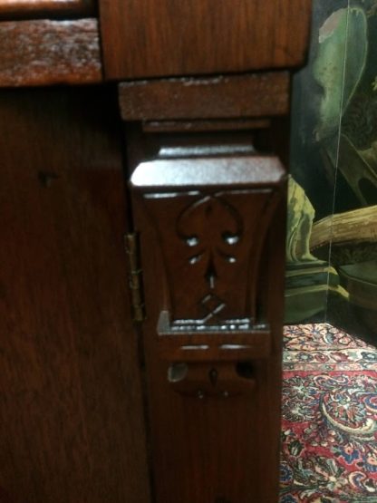 Antique Victorian Sideboard, Antique Bar, Marble Top Buffet - Image 10