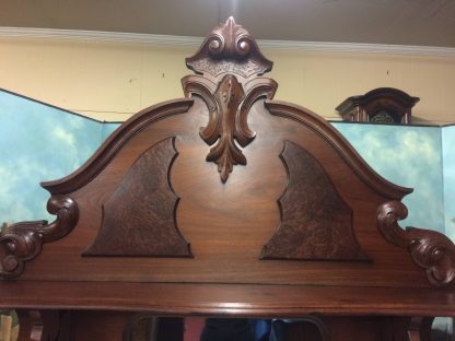 Antique Victorian Sideboard, Antique Bar, Marble Top Buffet - Image 3