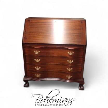 Vintage Maddox Secretary Desk, Slant Front Desk, Mahogany Desk