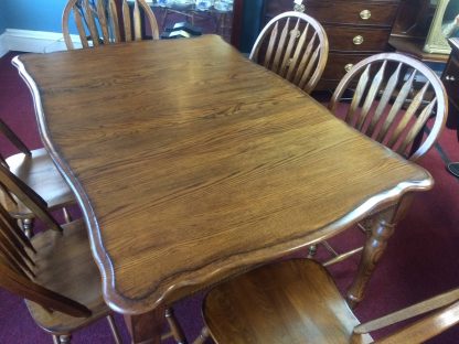 Vintage Oak Dining Table and Chairs, Oak Dining Set, Brooks Furniture - Image 4