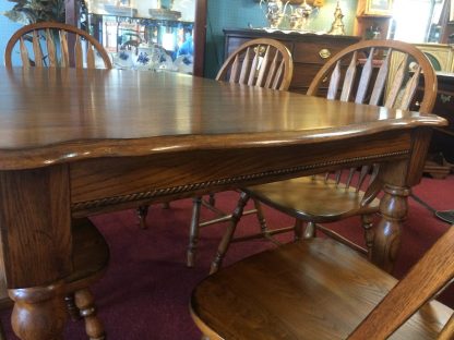 Vintage Oak Dining Table and Chairs, Oak Dining Set, Brooks Furniture - Image 7