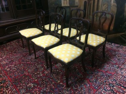 Vintage Dining Chairs, French Country Dining Chairs, Set of Six - Image 6