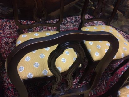 Vintage Dining Chairs, French Country Dining Chairs, Set of Six - Image 10