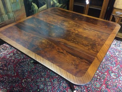 Vintage Mahogany Drop Leaf Table, Formal Banded Mahogany Table, Accent Table - Image 7