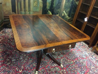Vintage Mahogany Drop Leaf Table, Formal Banded Mahogany Table, Accent Table - Image 8